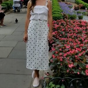 Forever 21 vintage polka dot skirt